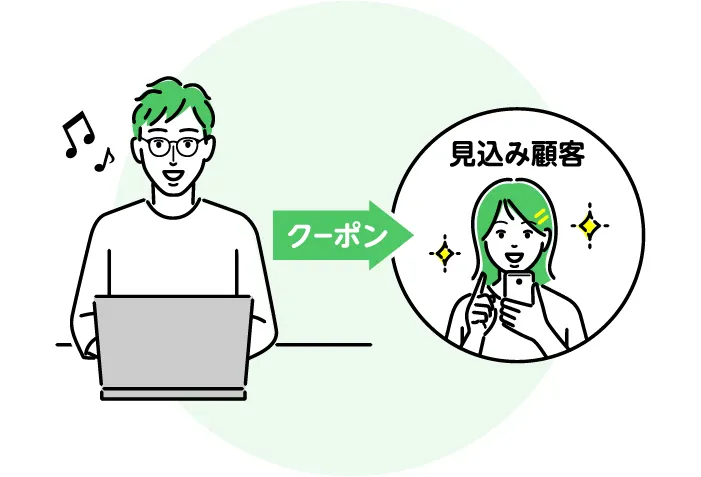 LINEの広告とクーポンの配信で広告効率アップ！