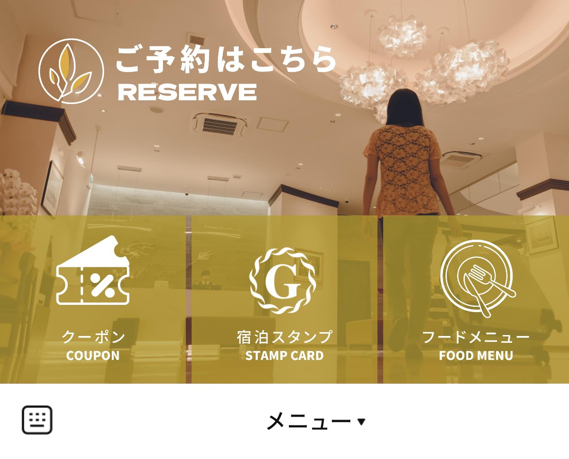 grandcabinhotelのLINEリッチメニューデザイン