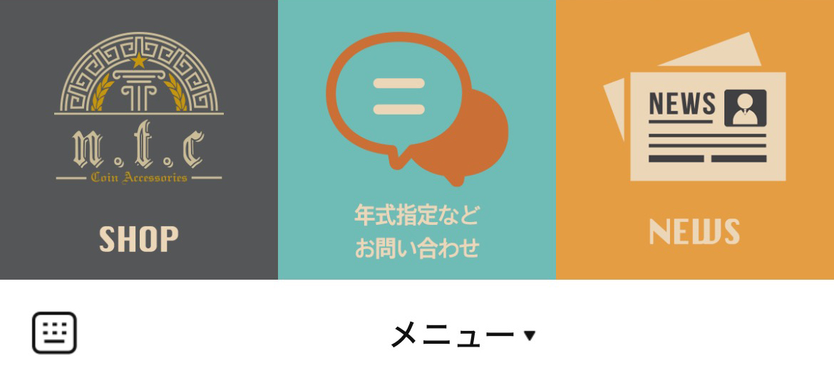 n.t.c コインアクセサリーのLINEリッチメニューデザイン