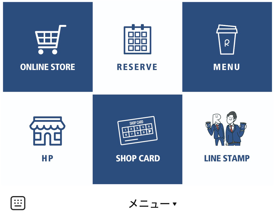 東海オンエアりょうのR_BRANDのLINEリッチメニューデザインのサムネイル