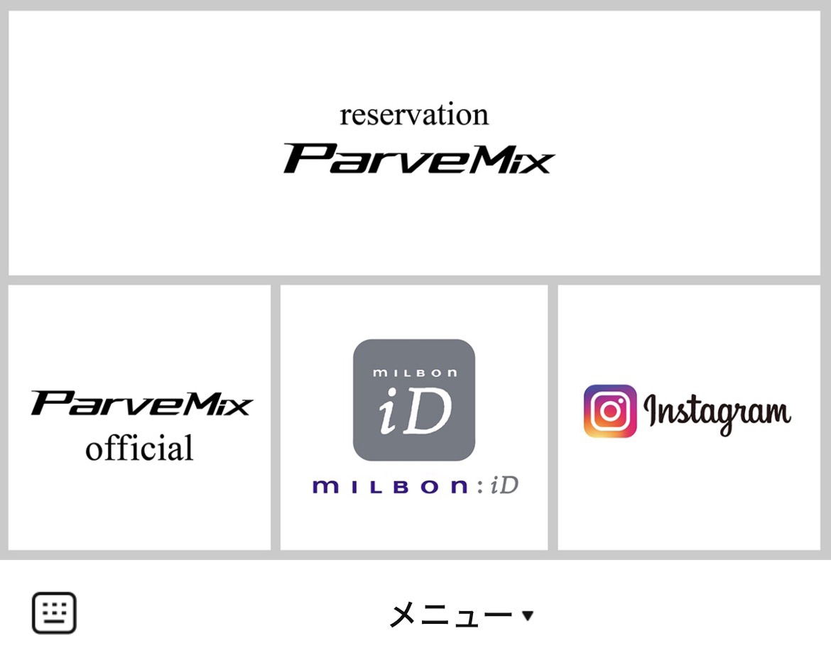 ParveMixのLINEリッチメニューデザイン