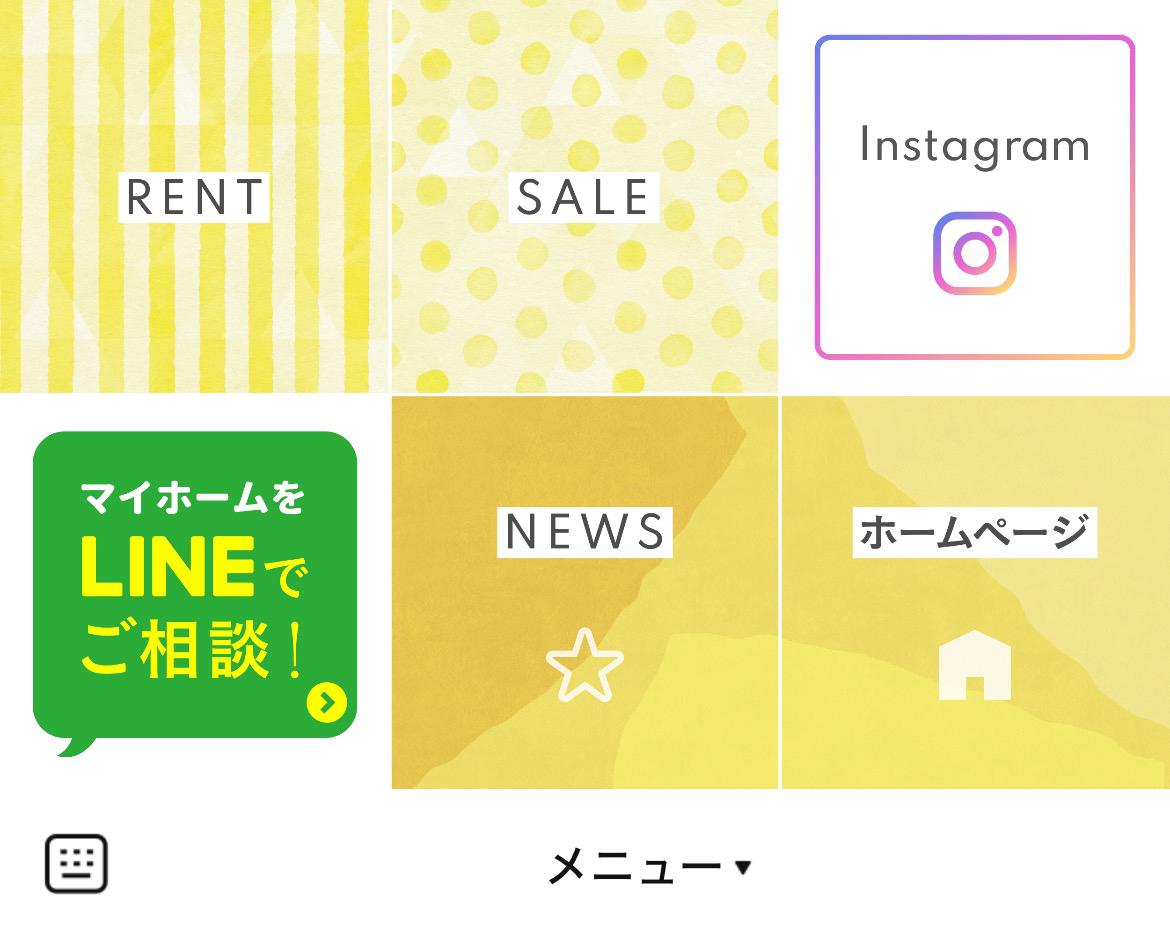 RenoжReno（リノリノ）のLINEリッチメニューデザイン