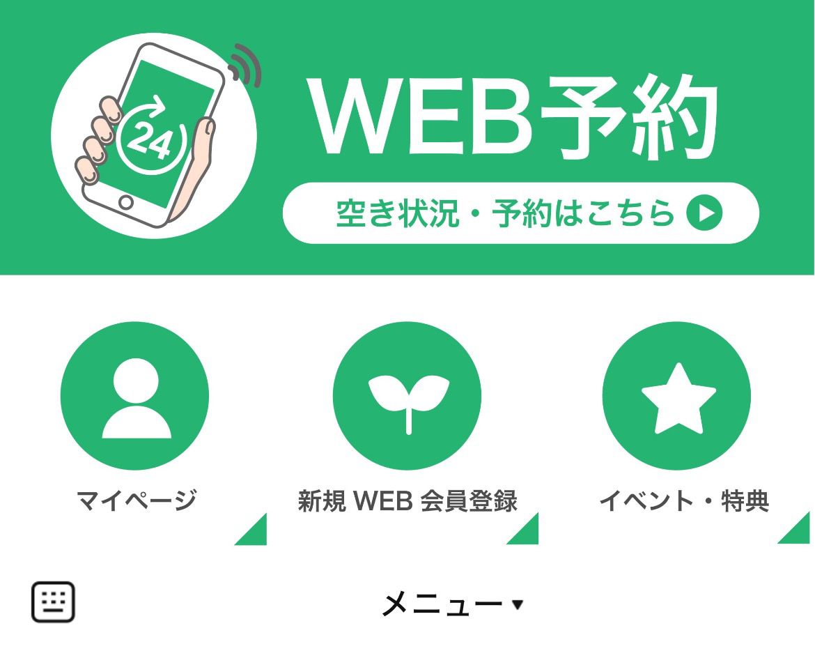 新居浜カントリー倶楽部のLINEリッチメニューデザインのサムネイル