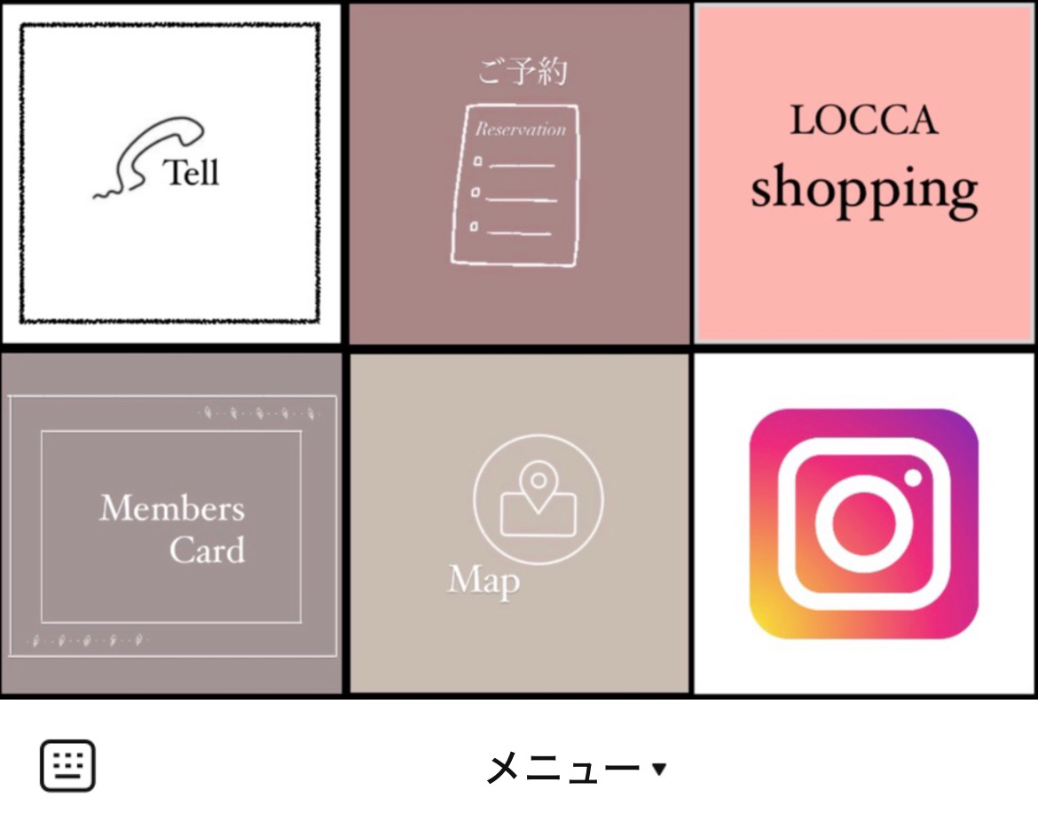 LOCCAのLINEリッチメニューデザインのサムネイル