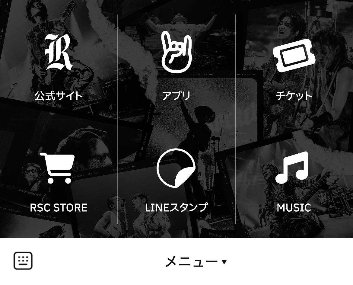 Rockon Social ClubのLINEリッチメニューデザインのサムネイル